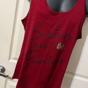 Disney Red Sleeveless Top